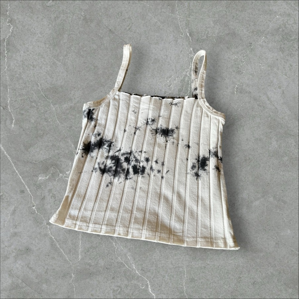 🖤 CHANCE Tie-Dye Ribbed Crop Tank | Size XS